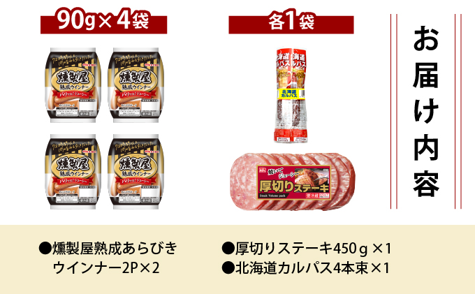 燻製屋熟成あらびきウインナー・ソーセージセットC【丸大食品】