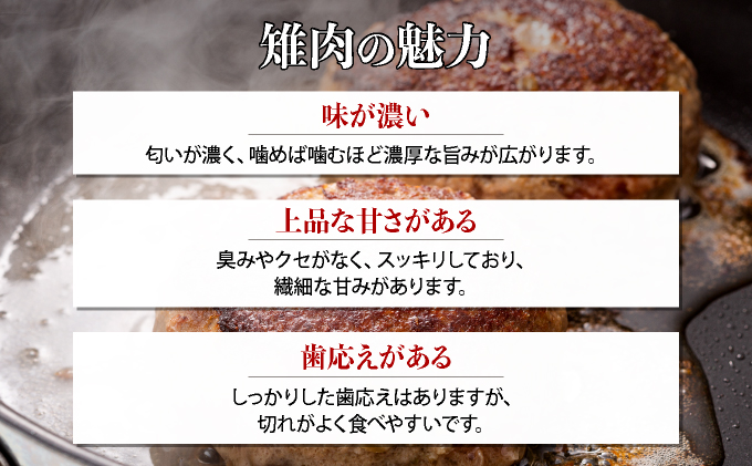 宝きじの手ごねはんばーぐ［ハンバーグ 冷凍 ジビエ キジ 雉 肉 ヘルシー 低カロリー お弁当 簡単 焼くだけ 簡単調理 味付き］