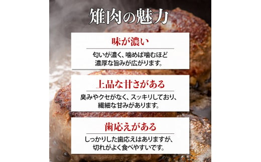 宝きじの手ごねはんばーぐ［ハンバーグ 冷凍 ジビエ キジ 雉 肉 ヘルシー 低カロリー お弁当 簡単 焼くだけ 簡単調理 味付き］