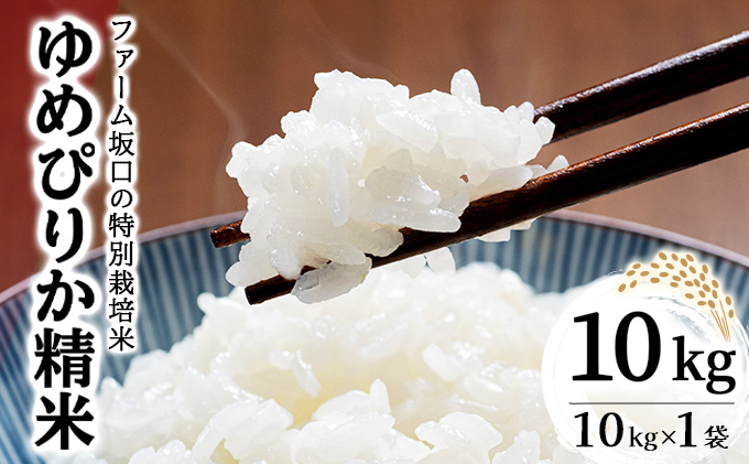 令和7年産！ファーム坂口の特別栽培米 ゆめぴりか精米 10kg (10kg×1袋)