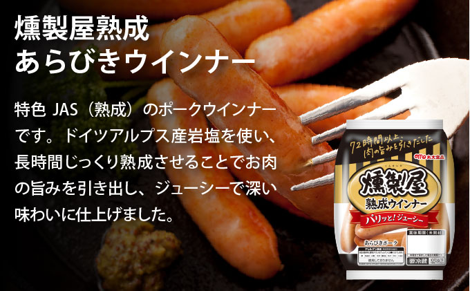 燻製屋熟成あらびきウインナー・ソーセージセットA【丸大食品】