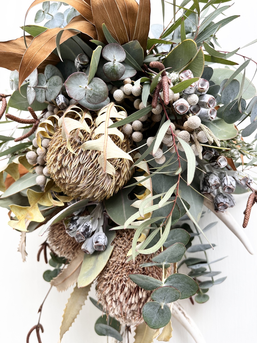 美流渡の森 鹿の角スワッグ