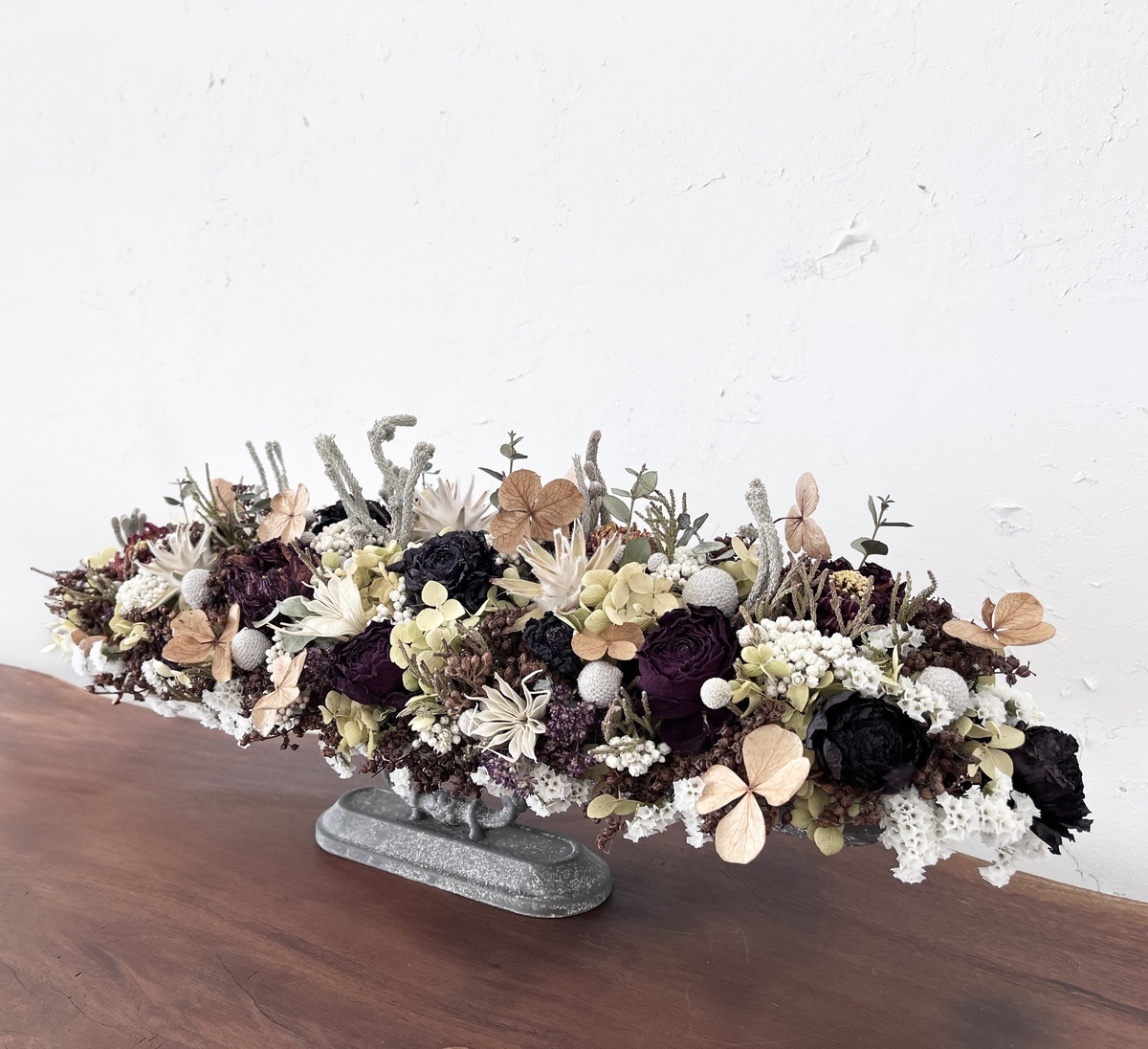 美流渡の森 ドライフラワーアレンジメント（横長）