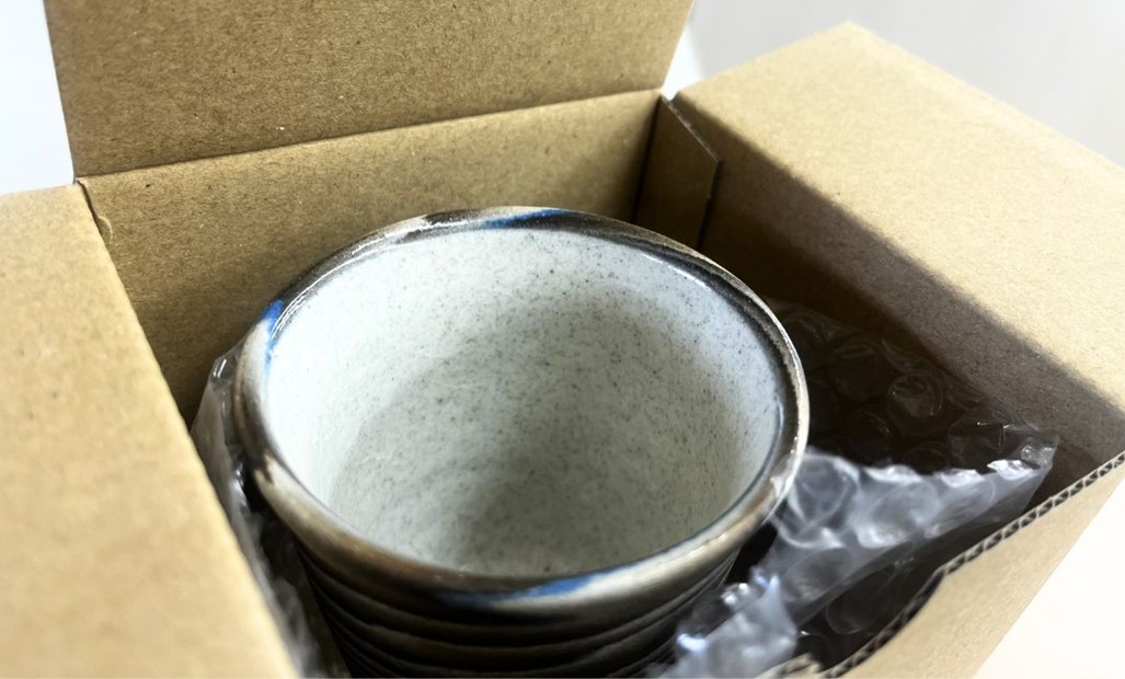 【JAL限定】 尾形香三夫作 練上 ぐい吞み（Ａ）