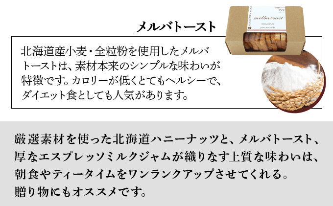 北海道ハニーナッツとエスプレッソミルクジャムのセット（EHM-01）【07103】