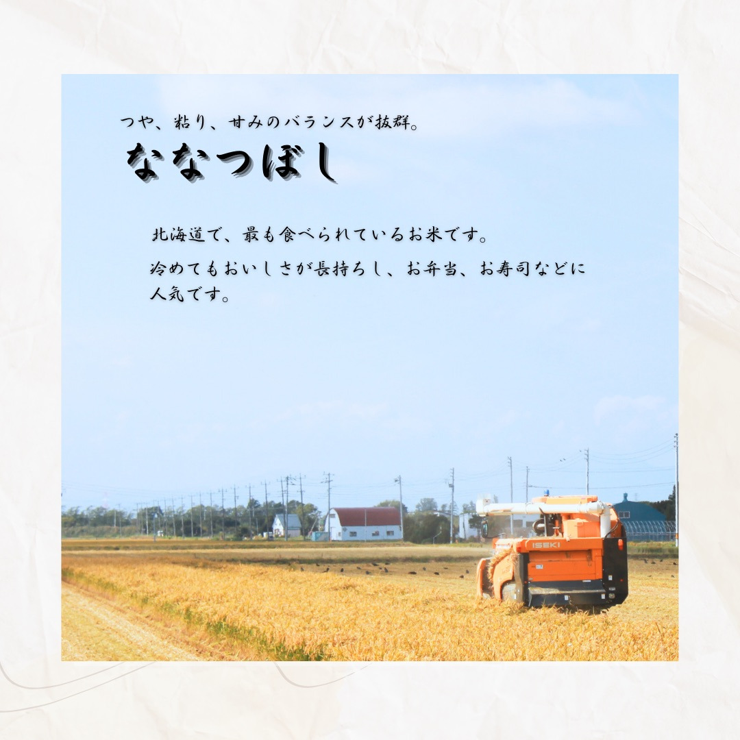 令和6産『イチ押し』ななつぼし（5kg×2袋）合計10kg 北海道一の米処“岩見沢”の自信作! ※一括発送【11102】