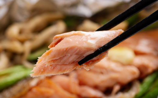 2大鮭の食べ比べ 新巻鮭・紅鮭 各5切れパック ABB136