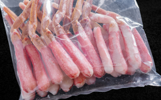 【訳あり】北海道産 冷凍生オオズワイガニポーション15〜30本 600g（300g×2） ABR020 | かに カニ 蟹 ズワイガニ ずわい蟹