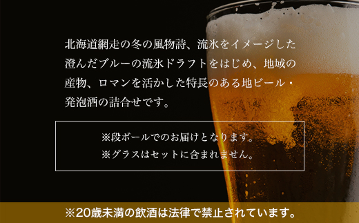 網走ビール彩り【24本】セット（網走市内加工・製造） ABH055