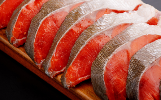 天然 紅鮭切り身（半身分　2切れ×5〜6パック） ABB141