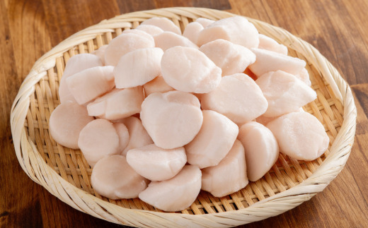 【限定数量】【訳あり】北海道オホーツク産 冷凍帆立貝柱（カット不要で便利な小玉）　800g（400g×2） ABR023