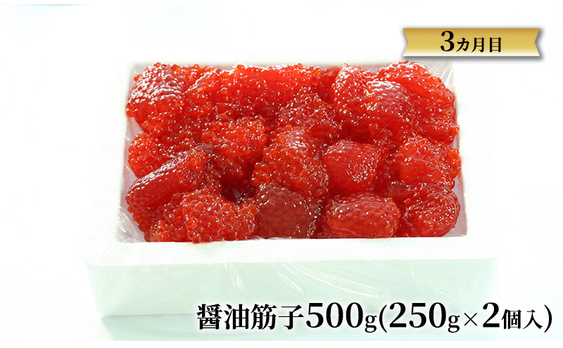 魚卵 定期便 4ヶ月 いくら 数の子 筋子 たらこ 加藤水産 イクラ 360g かずのこ すじこ 500g 切子 鮭いくら 醬油漬け 加工品 魚介 魚介類 海鮮 海鮮セット ご飯のお供 ごはんのお供 4回 お楽しみ 北海道 留萌