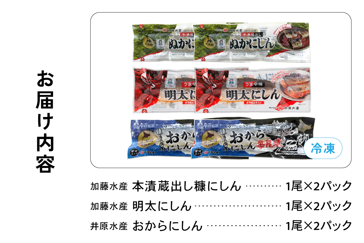 留萌のにしんバラエティーセット にしん ニシン 鰊 明太子 おから ご飯のお供 お酒のおつまみ 食べ比べ おにぎり チャーハン 北海道 R005-048