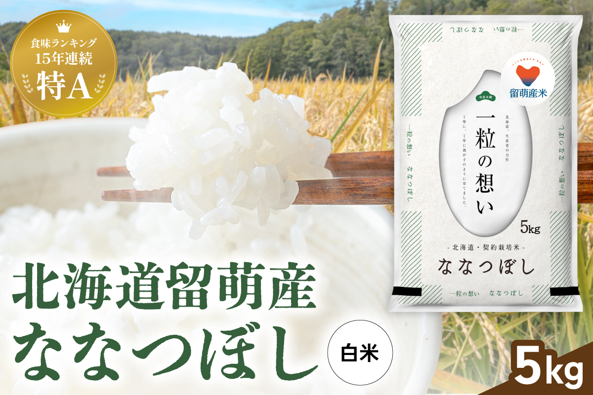 令和8年産 留萌市産 ななつぼし 5kg R037-008