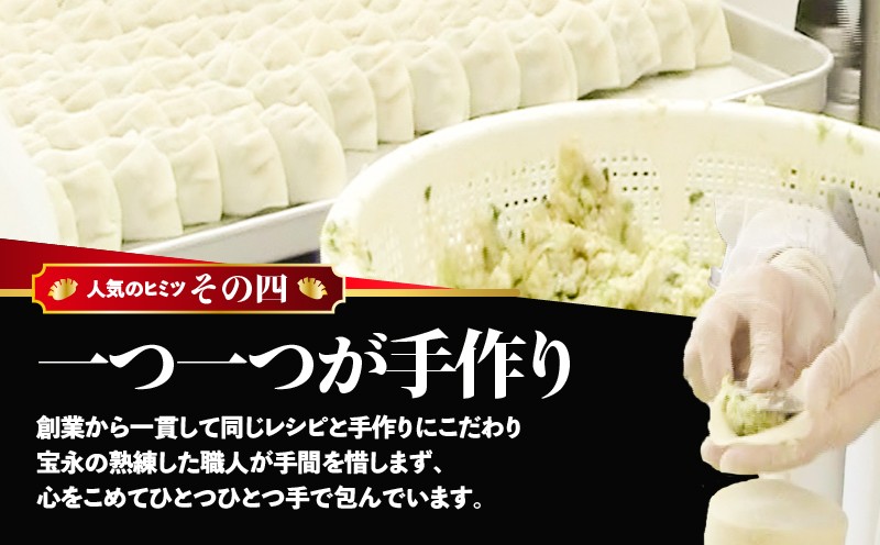 【全6回定期便（隔月）】ぎょうざの宝永 しそ餃子セット（宝永餃子 15個入×2袋＆しそ餃子 15個入×2袋）合計1.5kg　T004-T04-03