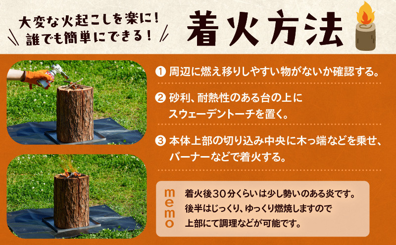 【5営業日以内に発送】【スウェーデントーチ Sサイズ×2本】　T008-006