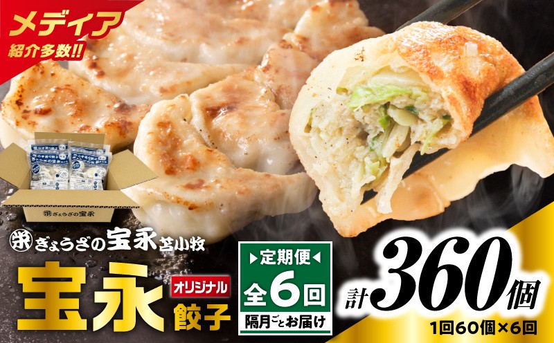 【全6回定期便（隔月）】ぎょうざの宝永 宝永餃子 15個入セット（宝永餃子15個入×4袋）合計1.5kg　T004-T01-03