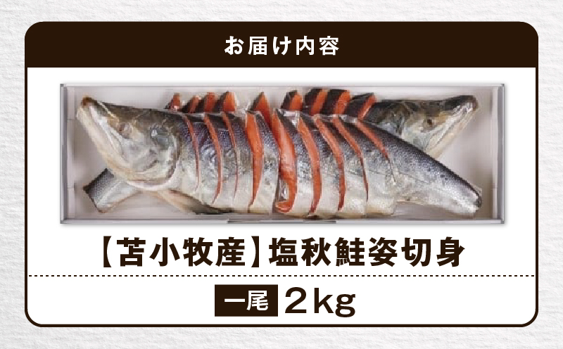 【王子サーモン】塩秋鮭姿切身（1尾） 2kg　T041-003