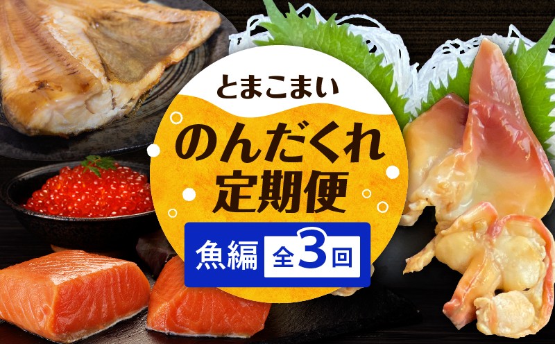 【全3回】とまこまいのんだくれ定期便〜魚編〜　T000-T06-02