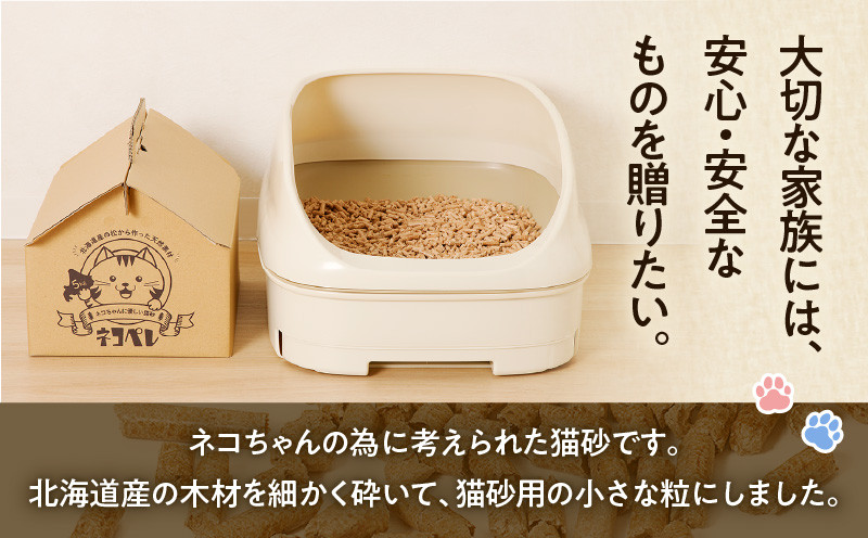 【5営業日以内に発送】【猫砂 ネコペレ 5kg×2箱】木質ペレット 家タイプ　T008-003