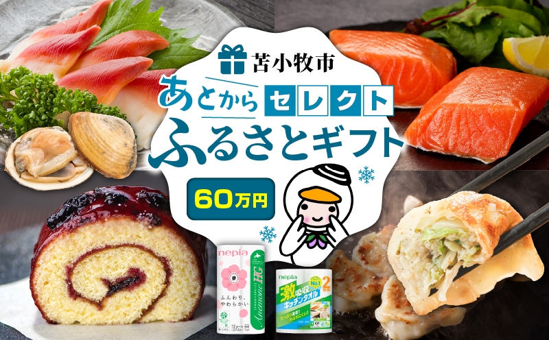 あとからセレクト【ふるさとギフト】60万円　T000-000-16