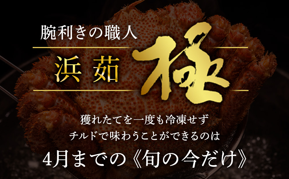 【未冷凍、冷蔵発送! 2026年新物】極・稚内産毛ガニ570g〜670g 浜茹でチルド