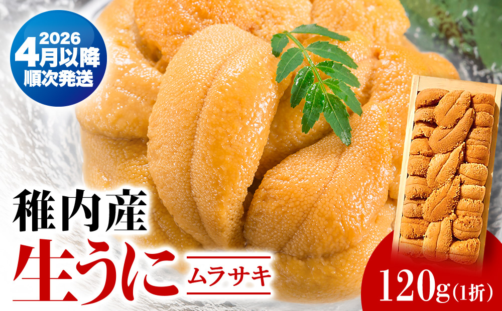 【厳選品】生ムラサキウニ木箱入り120g