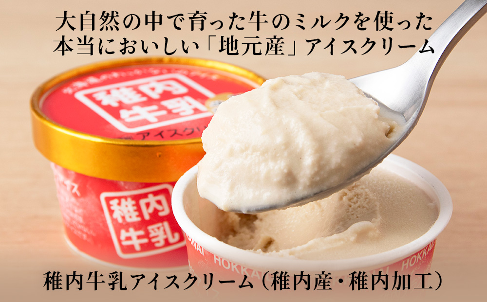 稚内牛乳 アイスクリーム コーヒー牛乳　12個セット（各90ml）