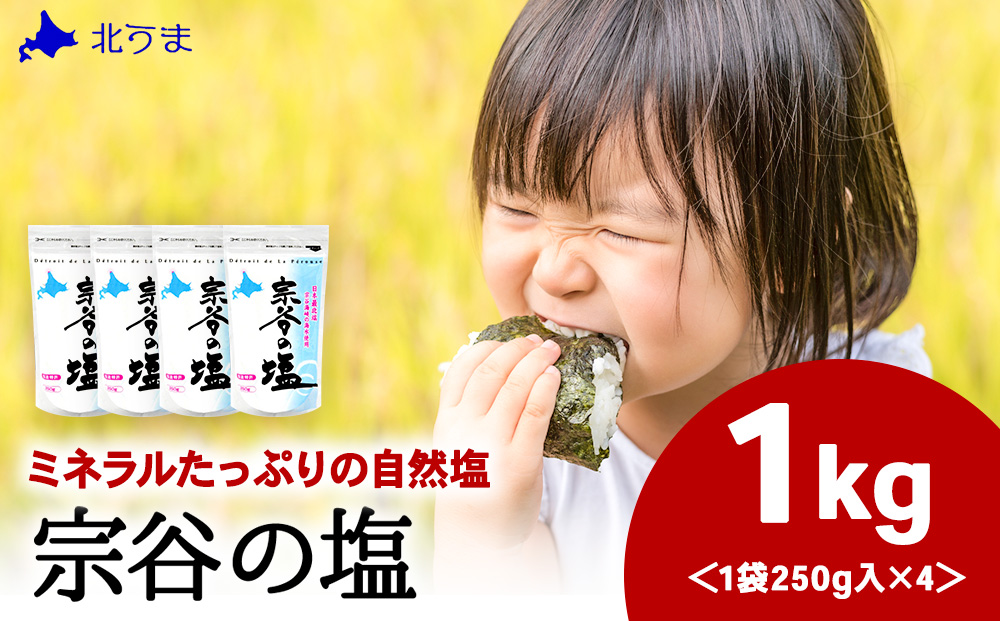 宗谷の塩250g×4袋