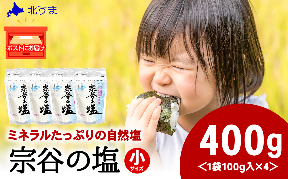 宗谷の塩100g×4袋