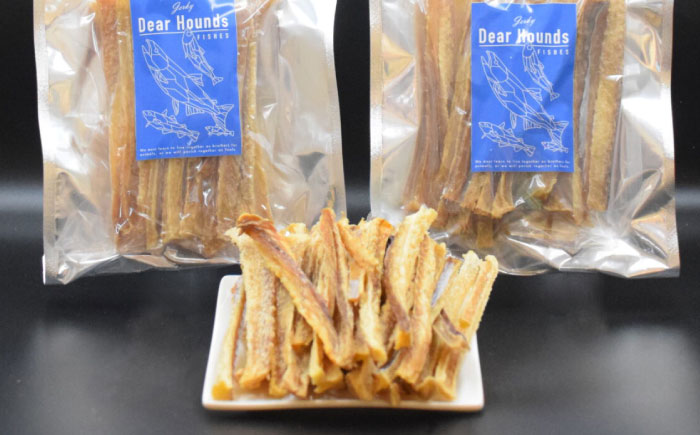 愛犬・愛猫用おやつ 鱈 スティックジャーキー 計200g（100g×2個） | ペットフード ペット用 ジャーキー ドッグフード おやつ | Dear Hounds [BOAE034]