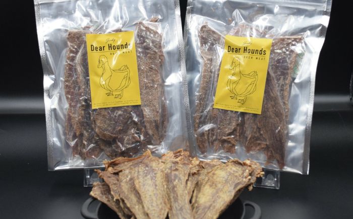 愛犬・愛猫用おやつ 合鴨 ササミジャーキー 計400g（200g×2個）| ペットフード ペット用 ジャーキー ドッグフード おやつ | Dear Hounds [BOAE031]