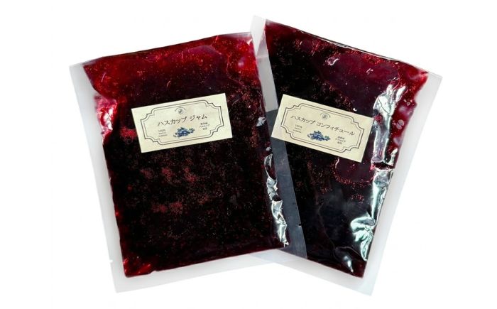 ハスカップコンフィチュールとジャム セット 計1.2kg（200g×6袋） | ハスカップ ジャム 保存料 無添加 北海道 | 有限会社ヤマキ山本靖商店 [BOCB005]