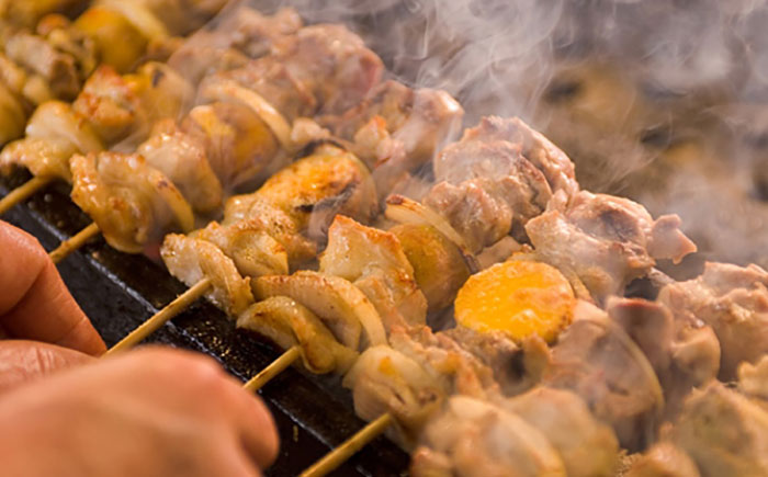 元祖美唄やきとり 福よしCセット  | 焼き鳥 蕎麦 セット もつ串 北海道 | 元祖美唄やきとり 福よし [BOBJ003]