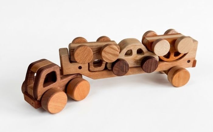 木製 おもちゃ 北の夢トレーラー |  | 木製おもちゃ 木のおもちゃ ウッド のりもの くるま 手作り 木育 北海道 | アンテナショップPiPaセレクト [BOAK068]