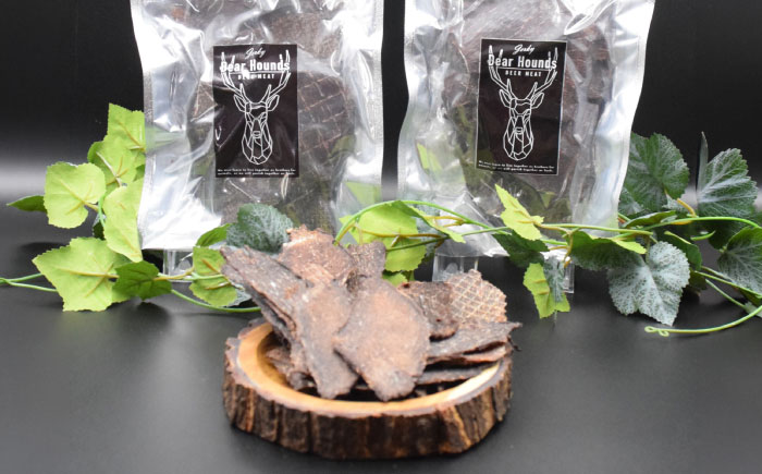 愛犬・愛猫用おやつ 蝦夷鹿 スライス ジャーキー 計400g（200g×2個）| ペットフード ペット用 ジャーキー ドッグフード おやつ | Dear Hounds [BOAE024]