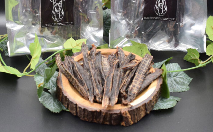 愛犬・愛猫用おやつ 蝦夷鹿 すね肉 ジャーキー  計400g（200g×2個）| ペットフード ペット用 ジャーキー ドッグフード おやつ | Dear Hounds [BOAE018]