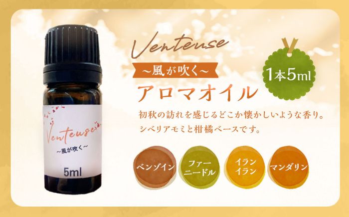 Venteuse ～風が吹く～ ブレンドアロマオイル 1本  | アロマ アロマオイル 香り コスメ リラックス 癒しグッズ | B-tria Spica [BOAC003]