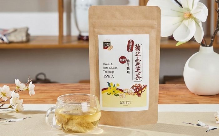 菊芋霊芝茶　15包入り | 健康茶 糖質 ティーパック お茶 すっきり | 株式会社北海道霊芝 [BOBF008]