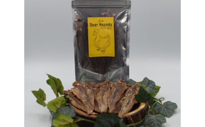 愛犬・愛猫用おやつ 合鴨 ササミジャーキー 計200g（100g×2個） | ペットフード ペット用 ジャーキー ドッグフード おやつ | Dear Hounds [BOAE030]