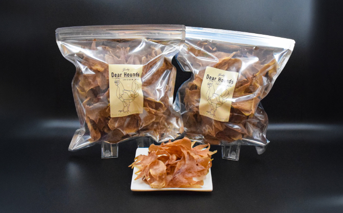 愛犬・愛猫用おやつ 北海道産鶏冠ジャーキー 計400g （200g×2個）❘ 無添加 ペットフード ペット用 ジャーキー ドッグフード おやつ | Dear Hounds [BOAE041]