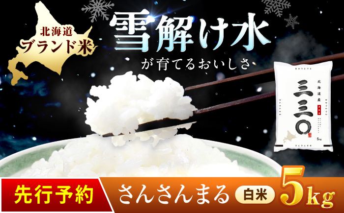 【先行予約】 令和8年産 北海道 さんさんまる 精米 5kg | 2026年11月以降順次発送 | 白米 お米 米 北海道産 コメ | 株式会社松原米穀 [BOCG009]