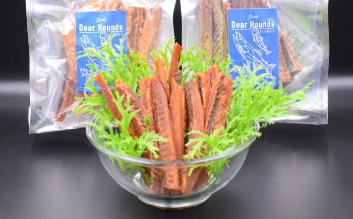 愛犬・愛猫用おやつ 鮭 スティック ジャーキー 計400g（200g×2個） | ペットフード ペット用 ジャーキー ドッグフード おやつ | Dear Hounds [BOAE020]