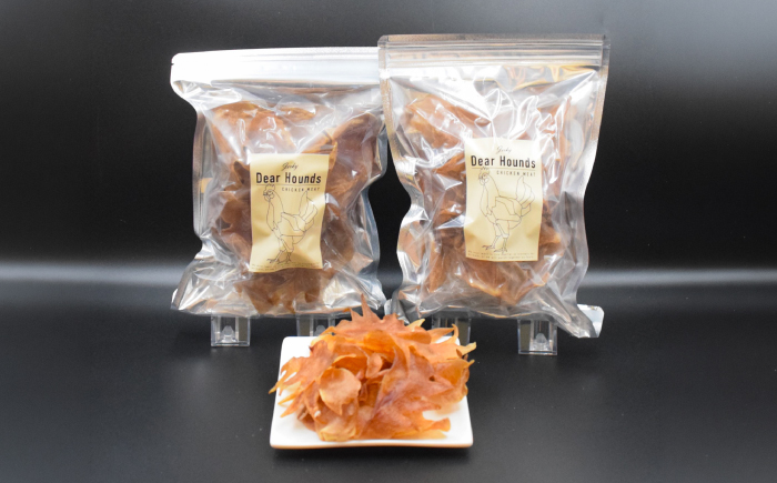 愛犬・愛猫用おやつ 北海道産鶏冠ジャーキー 計200g （100g×2個）❘ ペットフード ペット用 ジャーキー ドッグフード おやつ  とさか トサカ | Dear Hounds [BOAE040]