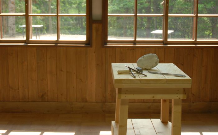 【安田侃彫刻美術館 アルテピアッツァ美唄】 「こころを彫る授業」 1名様分 チケット | 体験 彫刻 チケット 北海道 体験旅行 オリジナル作品 観光 | 安田侃彫刻美術館 アルテピアッツァ美唄 [BOAS001]