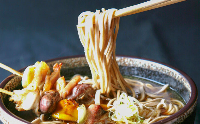 元祖美唄やきとり 福よしCセット  | 焼き鳥 蕎麦 セット もつ串 北海道 | 元祖美唄やきとり 福よし [BOBJ003]