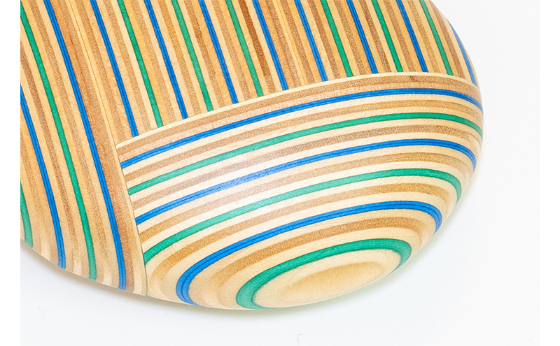 木製 ペーパーウエイト koishi-tr sq blu ブルーグリーン ウッドデザイン賞受賞 ペーパーウッド ペーパーウェイト 重り 重石 おしゃれ かわいい 雑貨 日用品 北海道 芦別市