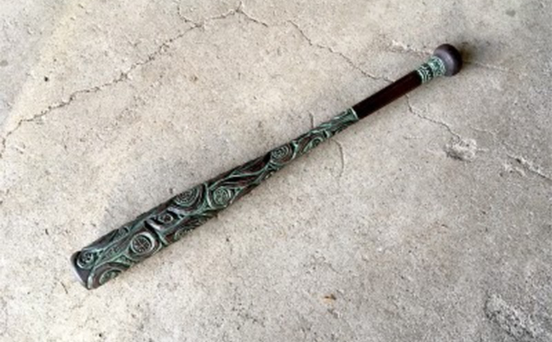 アイヌ紋様飾りバット アイヌ 紋様 飾りバット 飾り バット インテリア おしゃれ 雑貨 北海道 芦別市