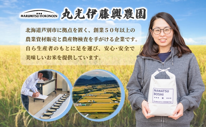 米 ゆめぴりか ななつぼし 10kg 5kg×各1袋 令和7年 北海道米 丸光伊藤興農園 精米 白米 お米 おこめ コメ ご飯 ごはん 食べ比べ ブランド米 おいしい 備蓄 産地直送 北海道 芦別市 株式会社丸光伊藤興農園