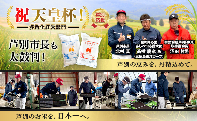 【 定期便 12ヶ月】新米 20kg (各 10kg ) 食べ比べ ゆめぴりか ななつぼし 令和8年産 [ 先行予約 毎月お届け ] 北海道 芦別 2026年 8年 精米 白米 お米 20キロ 定期 12回 特Aランク 特A 美味しい 芦別応援米